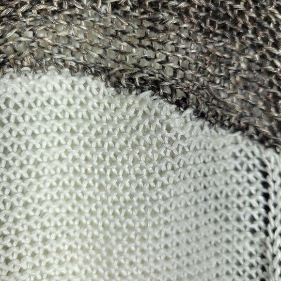 Helmut Lang linen loose weave Knit crochet relaxed fit Sweater small - Picture 4 of 7